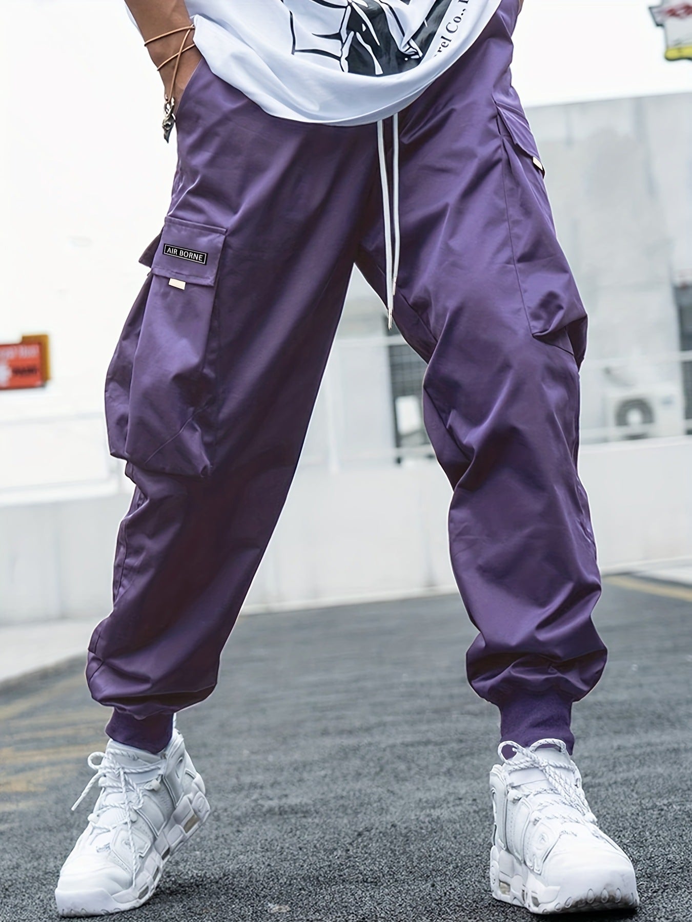 Multi-pocket Cargo Pants Men's Casual Hip-Hop Drawstring Trousers Outdoor Streetwear Sports Pant - Image 14