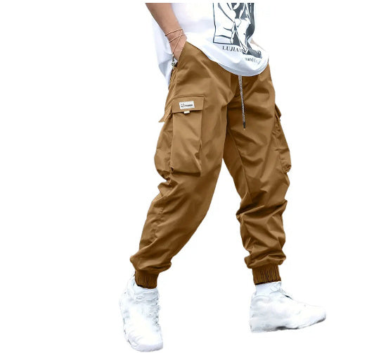Multi-pocket Cargo Pants Men's Casual Hip-Hop Drawstring Trousers Outdoor Streetwear Sports Pant - Image 11