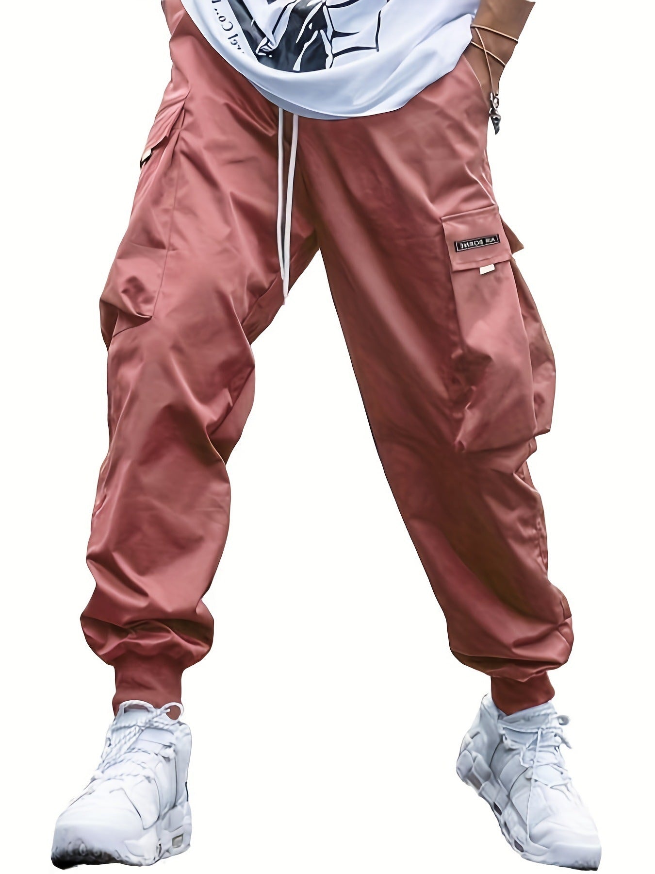 Multi-pocket Cargo Pants Men's Casual Hip-Hop Drawstring Trousers Outdoor Streetwear Sports Pant - Image 7