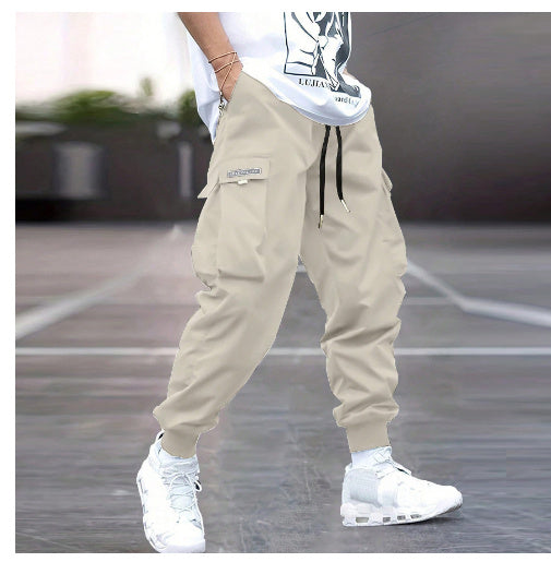Multi-pocket Cargo Pants Men's Casual Hip-Hop Drawstring Trousers Outdoor Streetwear Sports Pant - Image 5