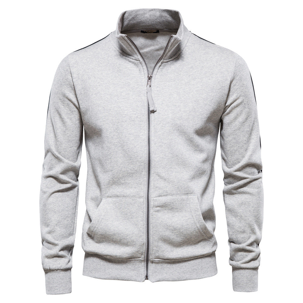 All-matching Men's Sports Contrast Color Casual Cardigan - Image 4