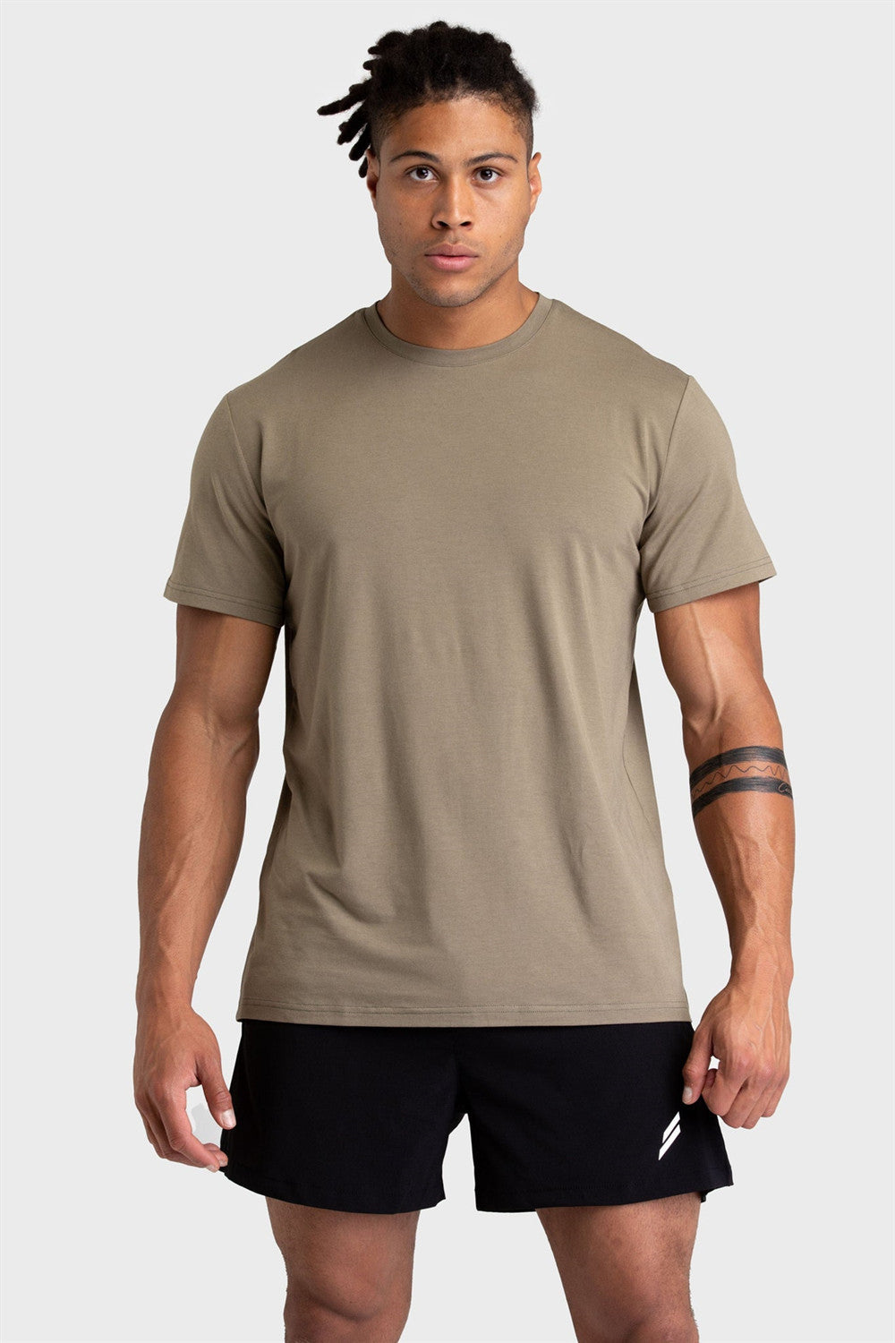 Muscle Workout Short Sleeve Men's Summer Casual Slim Fit Crew Neck Cotton T-shirt - Image 3
