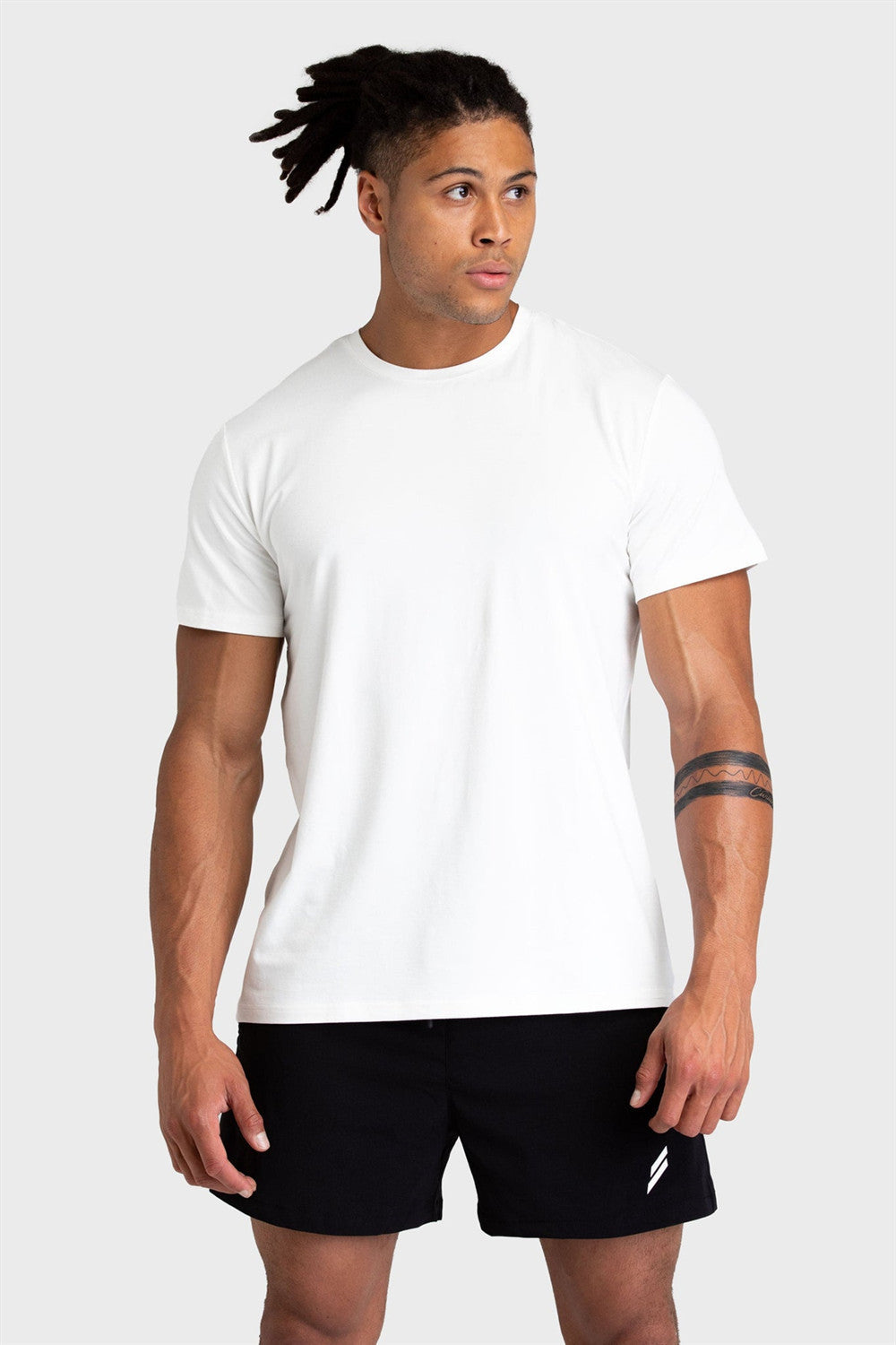 Muscle Workout Short Sleeve Men's Summer Casual Slim Fit Crew Neck Cotton T-shirt - Image 4
